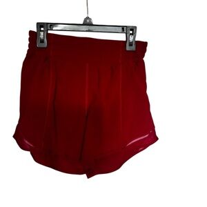 Lululemon Athletica Red Athletic Shorts Lightweight Performance